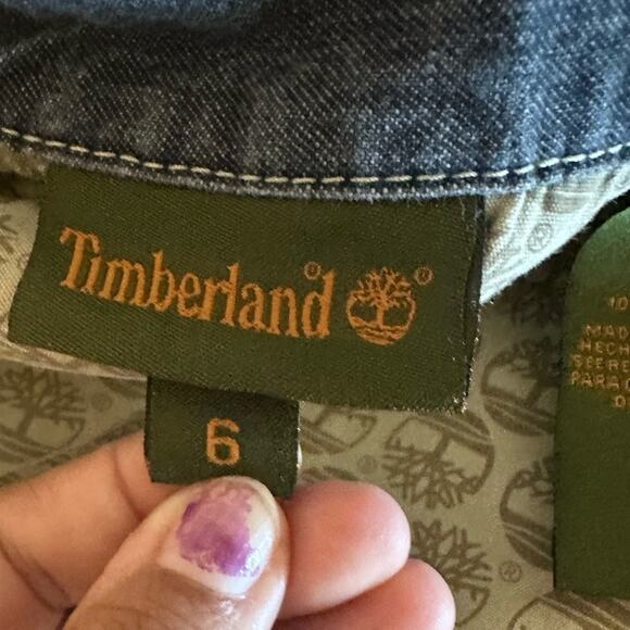 Timberland Kids Denim Jean Jacket – Classic Blue – Unisex – 6 - Picture 11 of 12